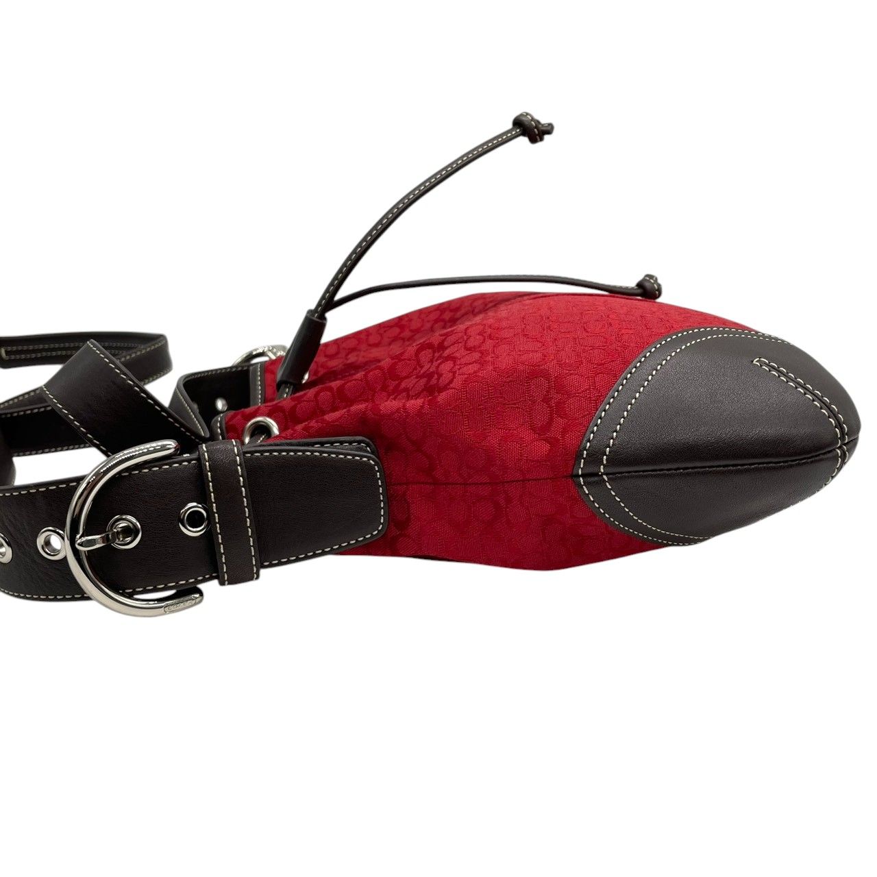 美品 コーチ COACH ショルダーバッグ 巾着 クロスボディ 斜め掛け ミニ