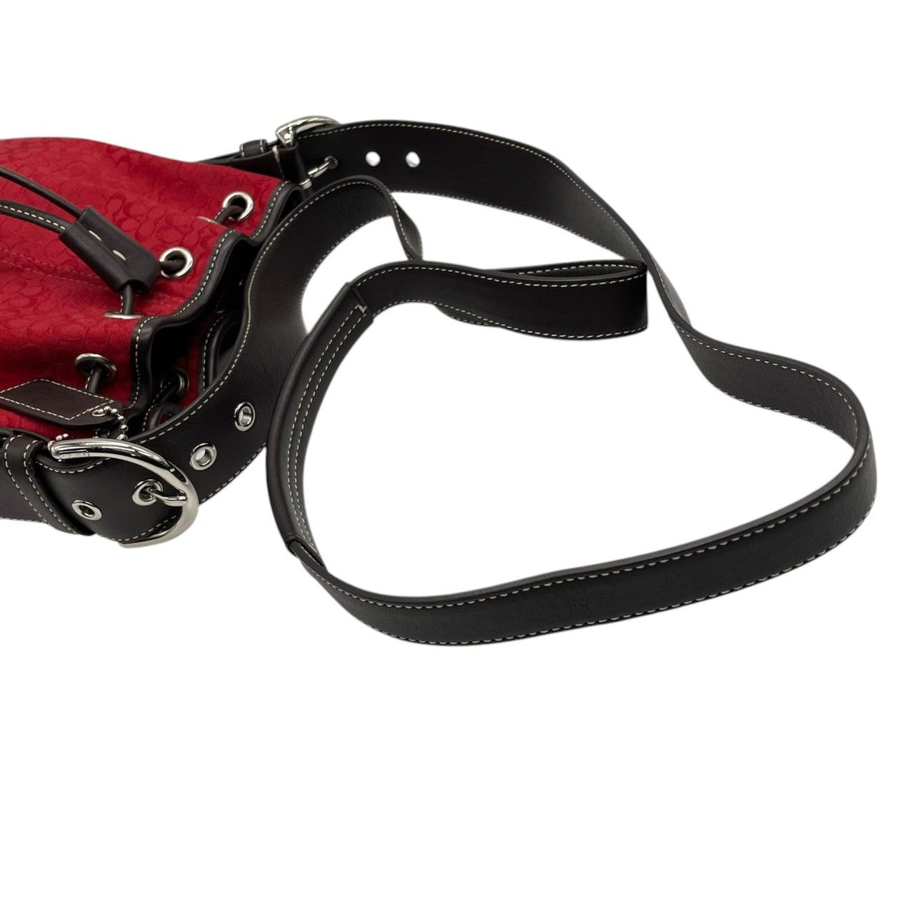 美品 コーチ COACH ショルダーバッグ 巾着 クロスボディ 斜め掛け ミニ