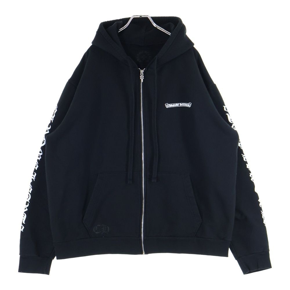 CHROME HEARTS (クロムハーツ) SWTSHRT HD ZIP アームロゴプリント
