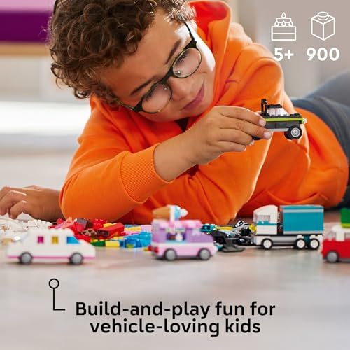 レゴ LEGO クラシック クリエイティブビークル カラフルな組み立てブロック 組み立てキット アイスクリームトラック パトカー おもちゃ モデルシティカーなど ギフト 車のおもちゃ 男の子 女の子 子供用 5歳以上 11036 po f 06526 b 7