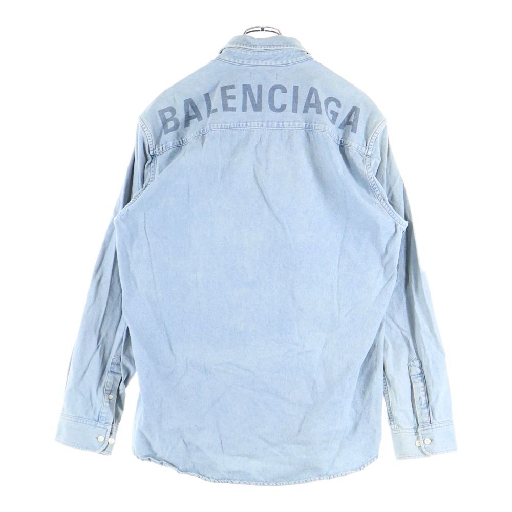 BALENCIAGA (バレンシアガ) 19SS Back Logo Denim Shirt バック BALENCIAGA (バレンシアガ) 19SS Back Logo Denim Shirt バック