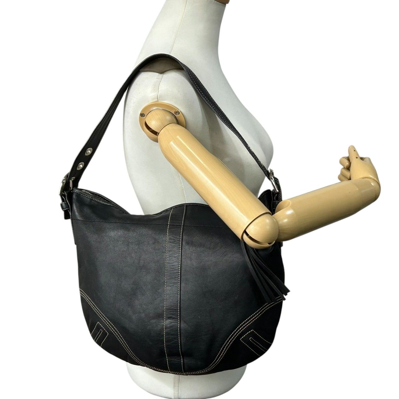 未使用級】コーチ COACH ソーホー レザー ホーボー ショルダーバッグ