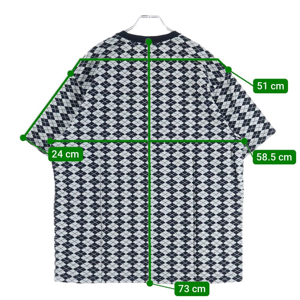SUPREME (シュプリーム) 25SS Diamond Jacquard S/S Top ダイヤモンド 