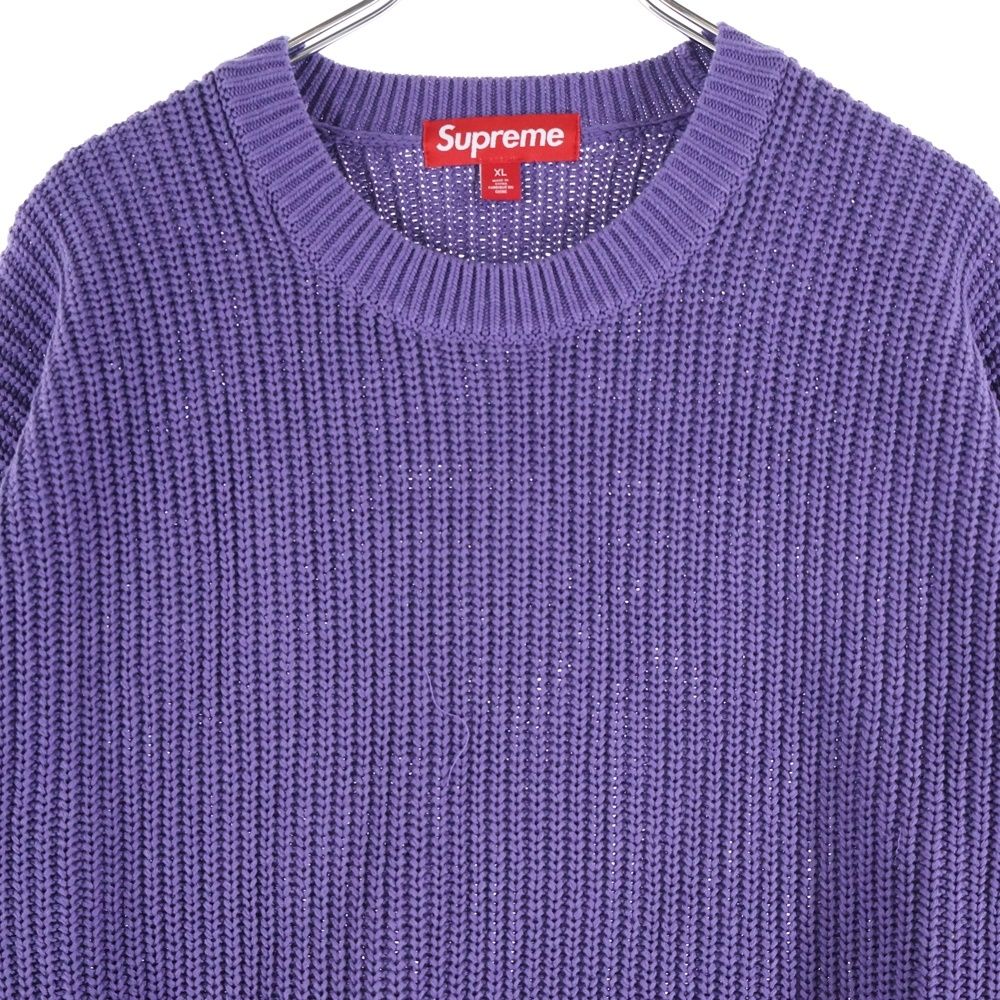 25SS 新品 シュプリーム オープン ニット スラッシャー パープル Supreme Open Knit Crusher /
