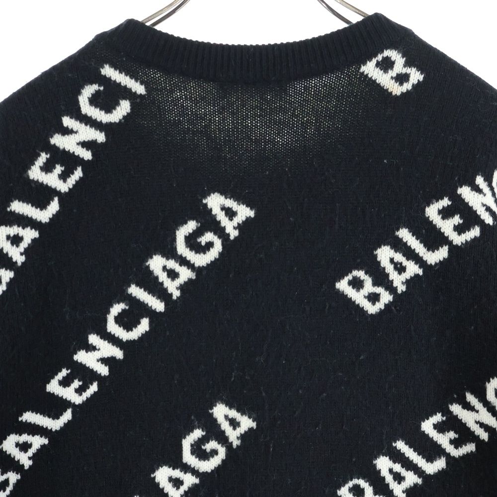 BALENCIAGA (バレンシアガ) 20AW オールオーバーロゴジャガード クルー