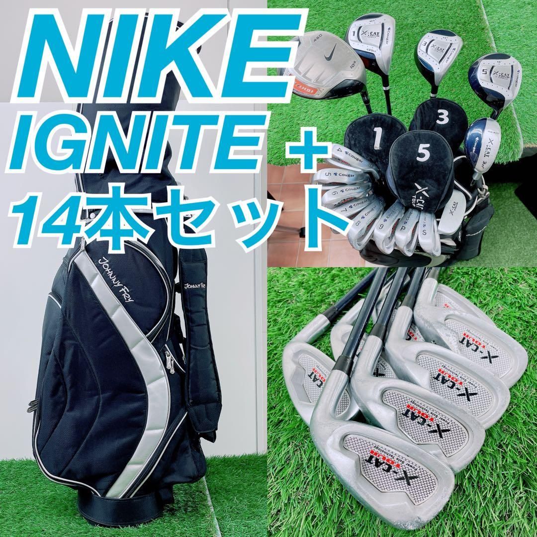 良品 NIKE IGNITE/イグナイト UT付メンズゴルフクラブセット11本 アイアンセット ナイキ イグナイト ハイブリッド アイアン (USA仕様