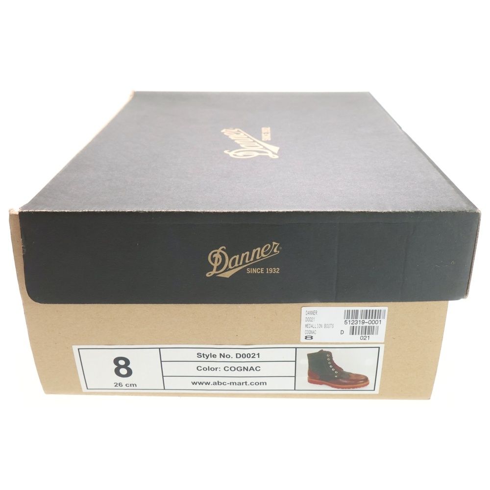 DANNER (ダナー) メダリオンブーツ ウイングチップ レザーハイブーツ