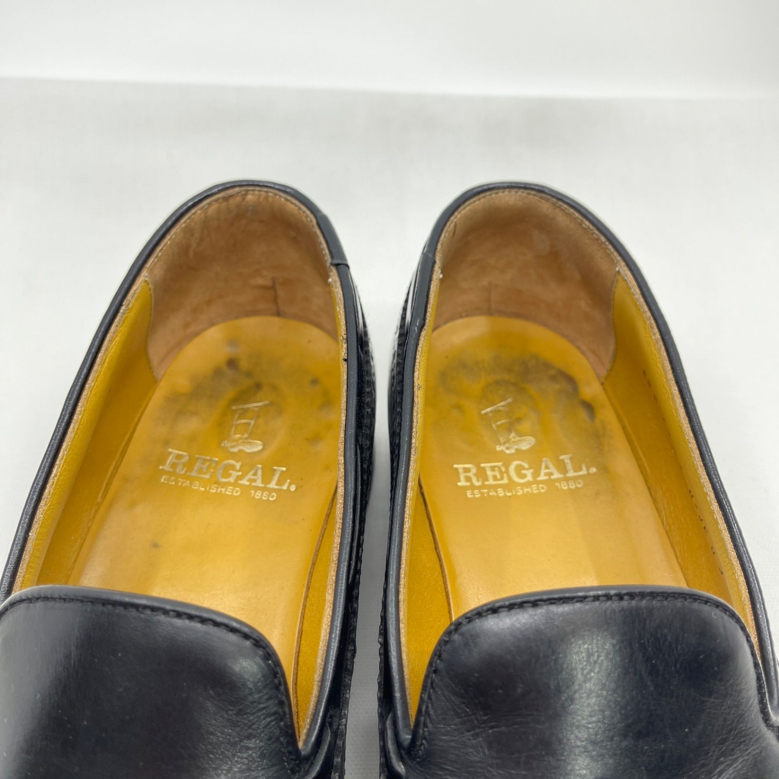 リーガル ウィングタッセルローファー 24.5 ブラック ウィングチップ