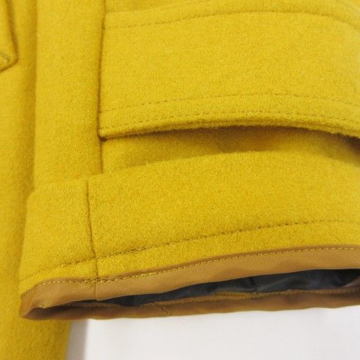 極美品✨バーバリーブラックレーベル　ウールコート　中綿キルティング　黄　L バーバリーブラックレーベル BURBERRY BLACK LABEL メルトンコート