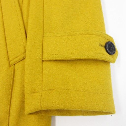 極美品✨バーバリーブラックレーベル　ウールコート　中綿キルティング　黄　L バーバリーブラックレーベル BURBERRY BLACK LABEL メルトンコート