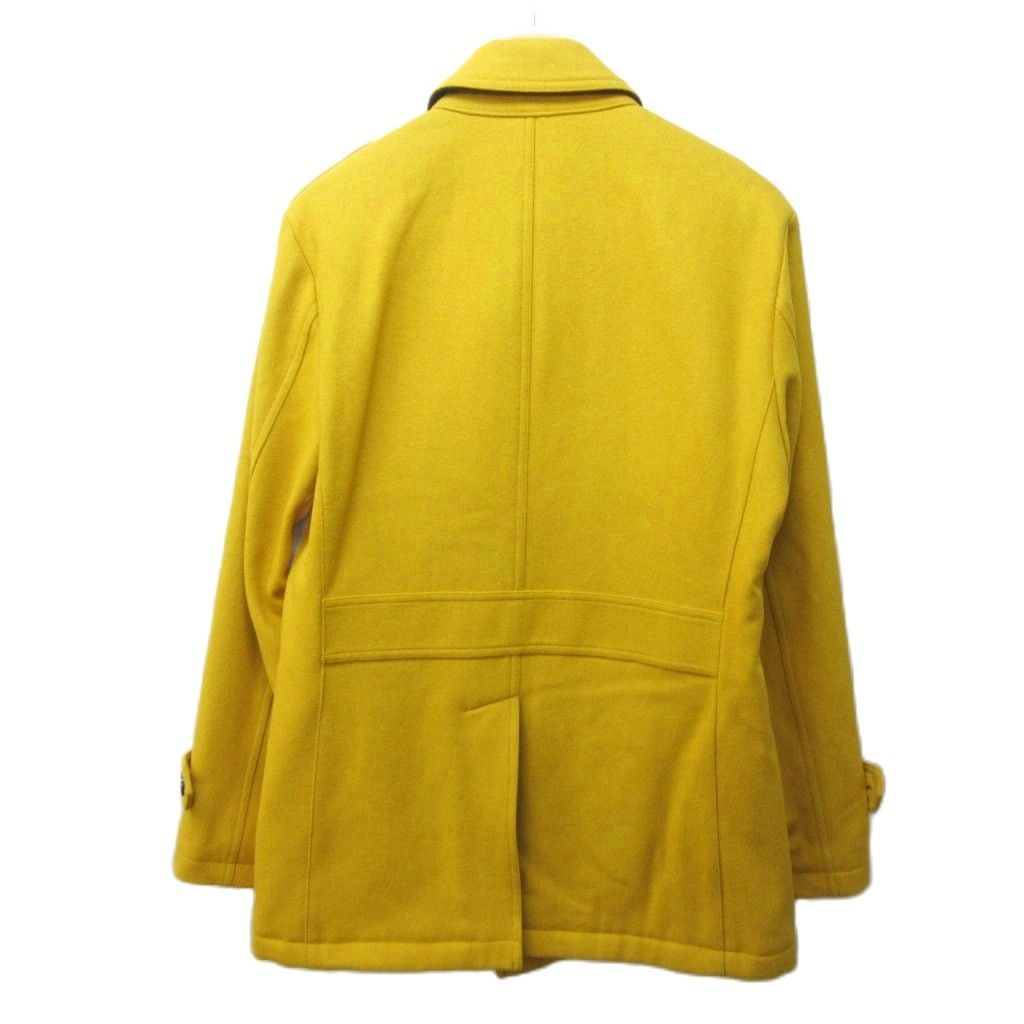 極美品✨バーバリーブラックレーベル　ウールコート　中綿キルティング　黄　L 極美品✨バーバリーブラックレーベル ウールコート 中綿キルティング