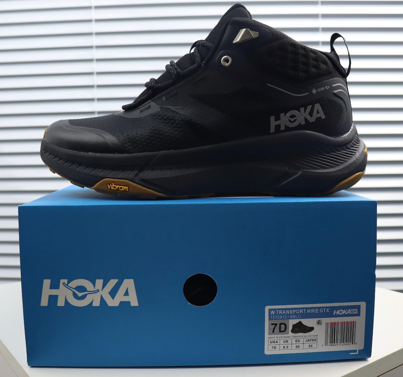 HOKA ONE ONE ホカ オネオネ TRANSPORT HIKE GTX BLACK ランニング 