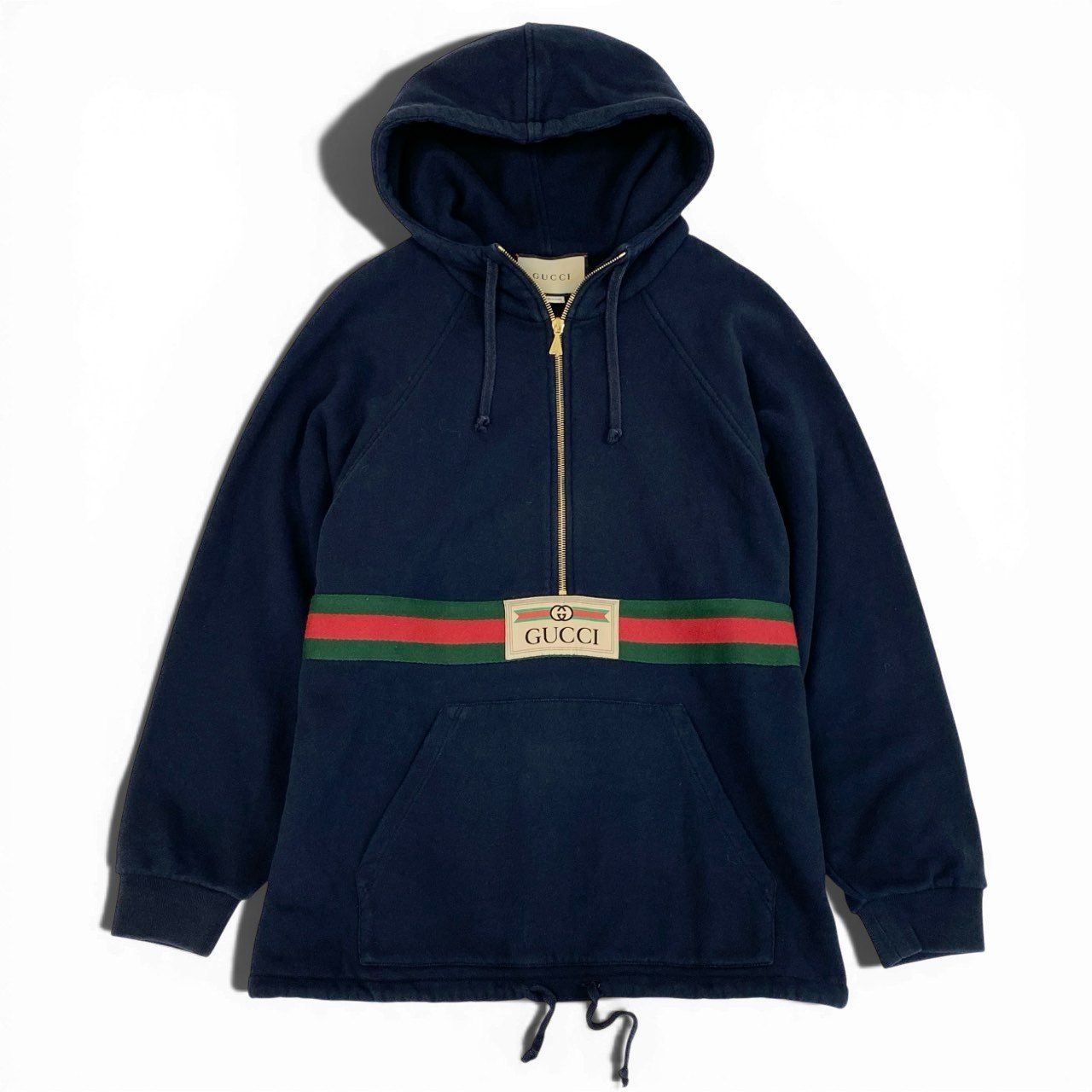 10a13 GUCCI グッチ ハーフジップ スウェットパーカー 長袖 フロント