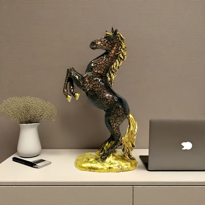 オブジェ 置物 ウマ うま 馬 干支 エレガント インテリア リビング ダイニング 玄関 寝室 装飾 オーナメント 樹脂 プレゼント ギフト オシャレ 可愛い 癒しグッズ 感 棚装飾 ホームデコレーション