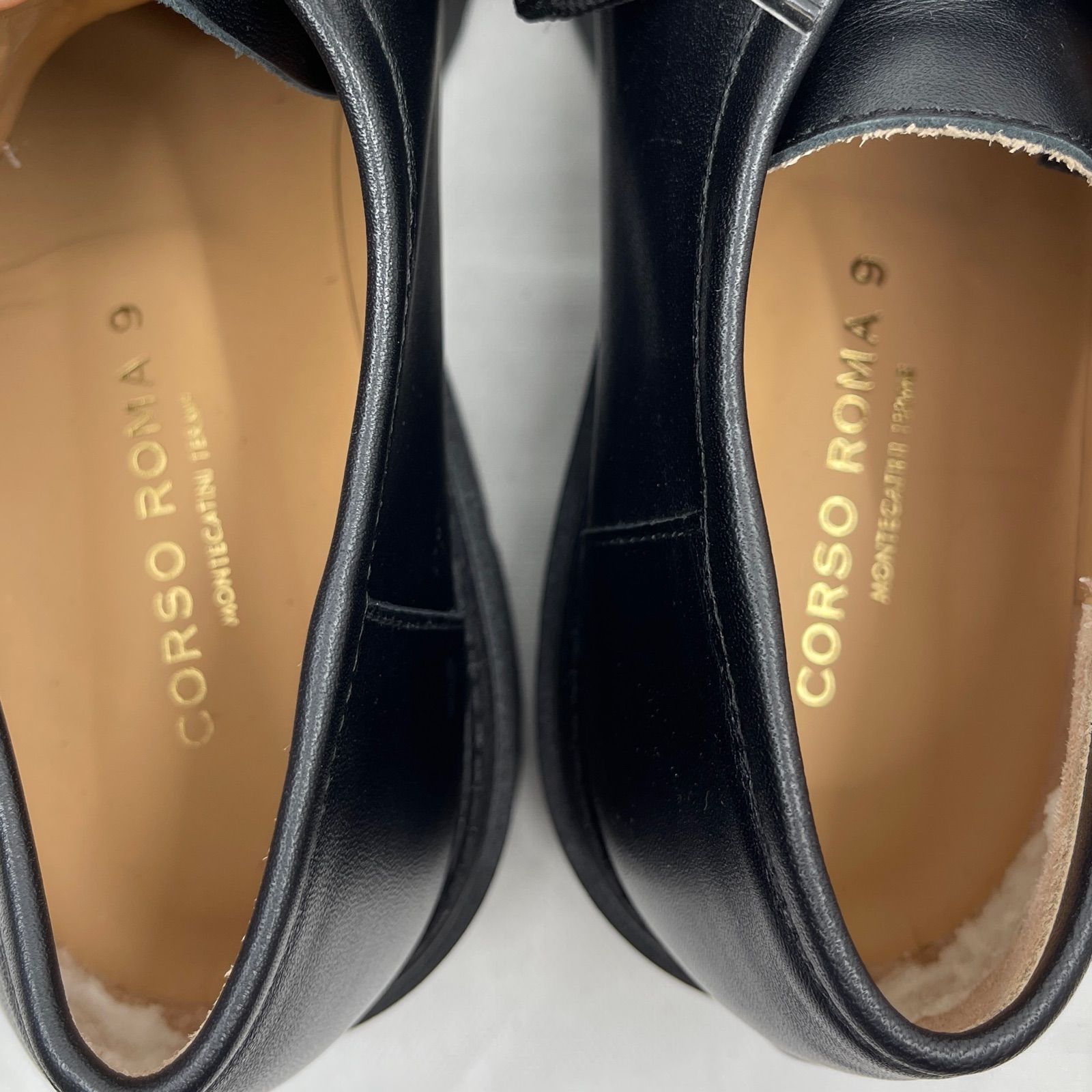 訳あり コルソローマノーヴェ レザーチロリアンシューズ 39 25.0cm相当