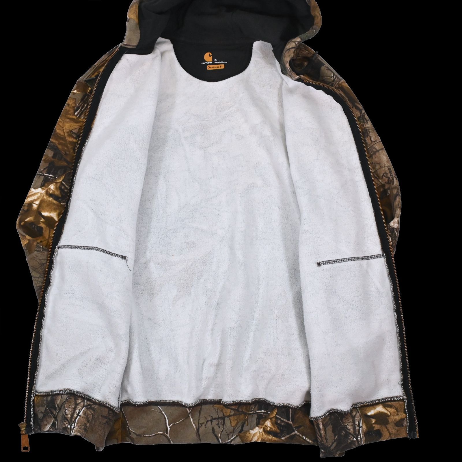 良品　カーハート　リアルツリー　ジップパーカー　Lサイズ カーハート Carhartt パーカー ジップアップ リアルツリー Sサイズ