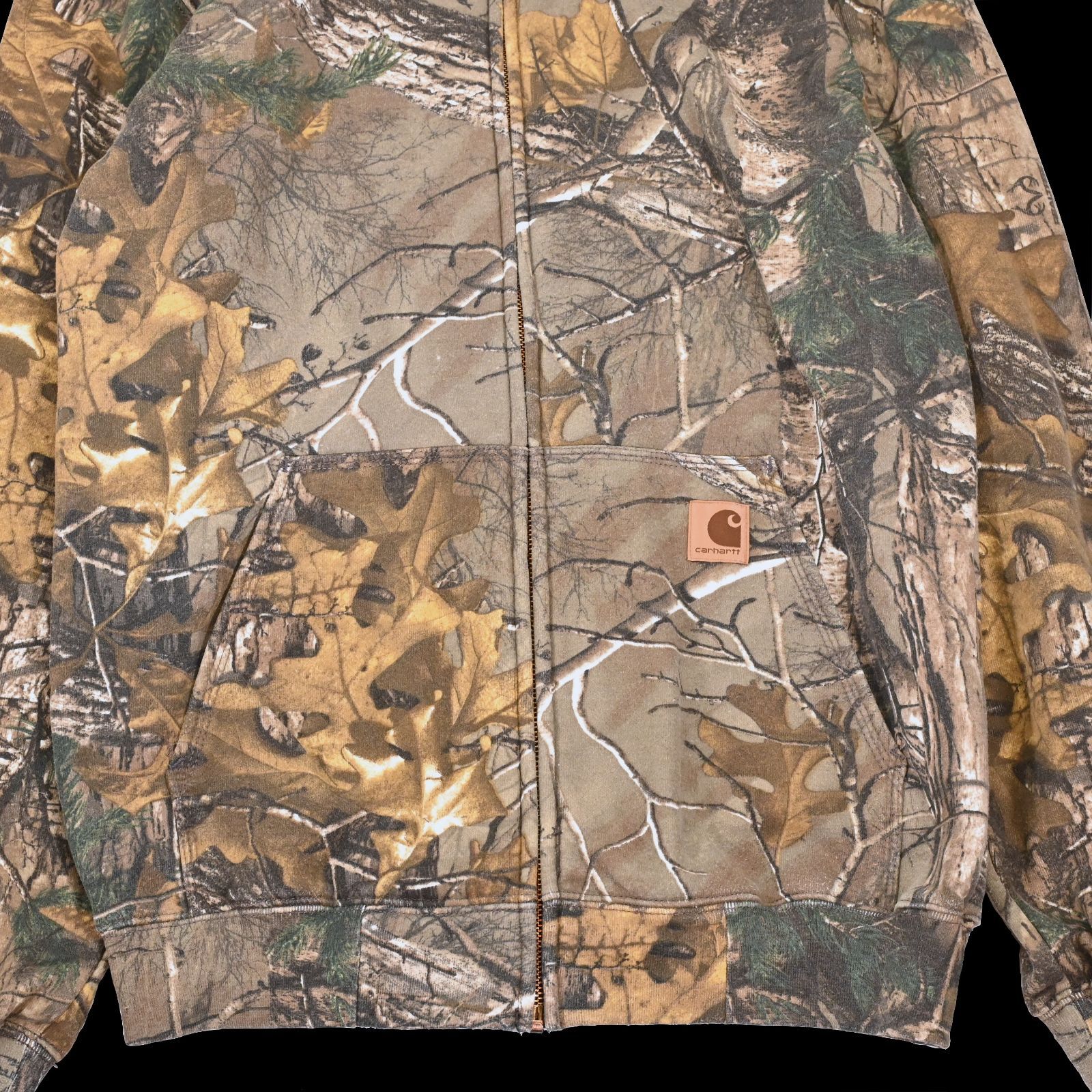 良品　カーハート　リアルツリー　ジップパーカー　Lサイズ カーハート Carhartt パーカー ジップアップ リアルツリー Sサイズ