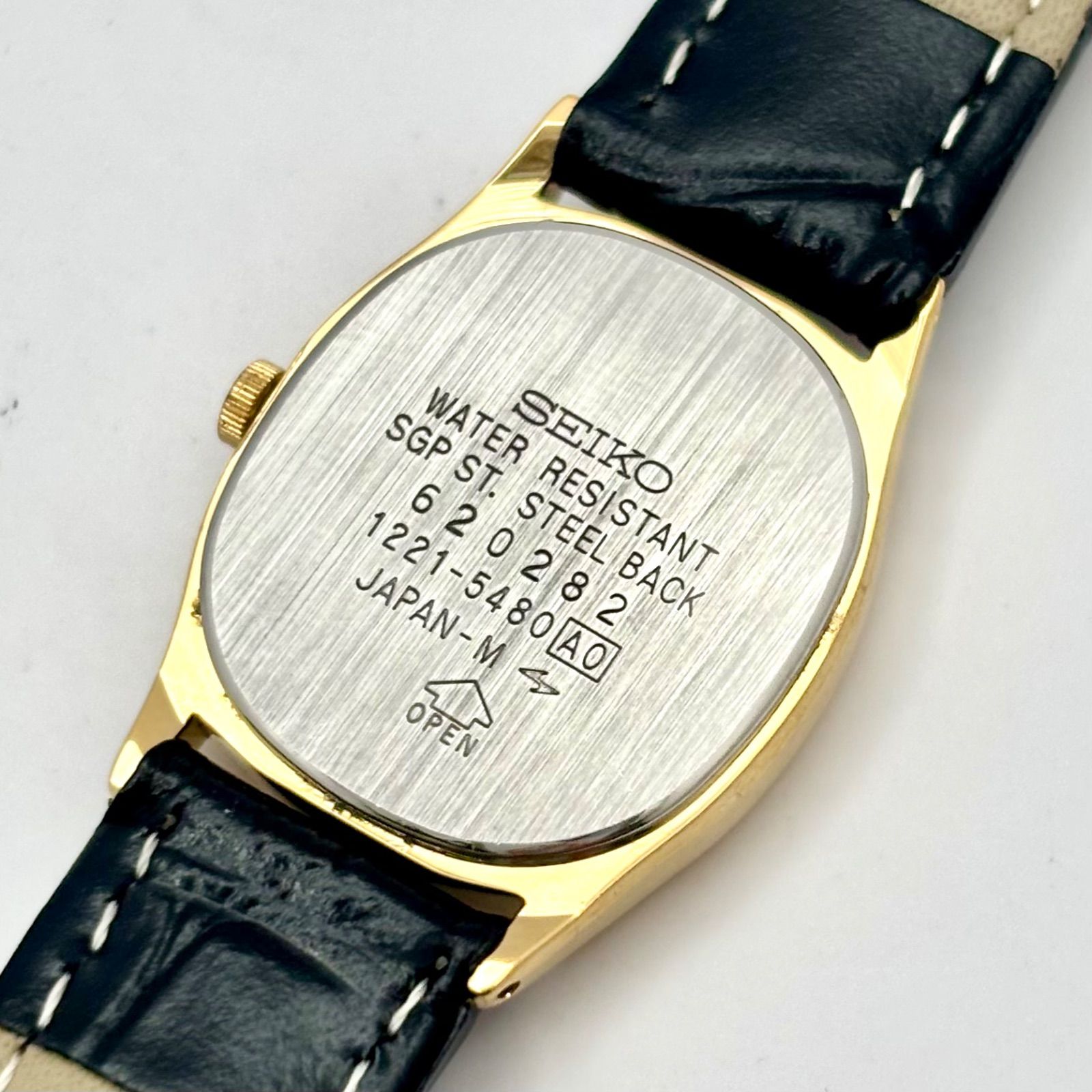 新品電池】SEIKO セイコー レディース 腕時計 ゴールド オーバル 1221