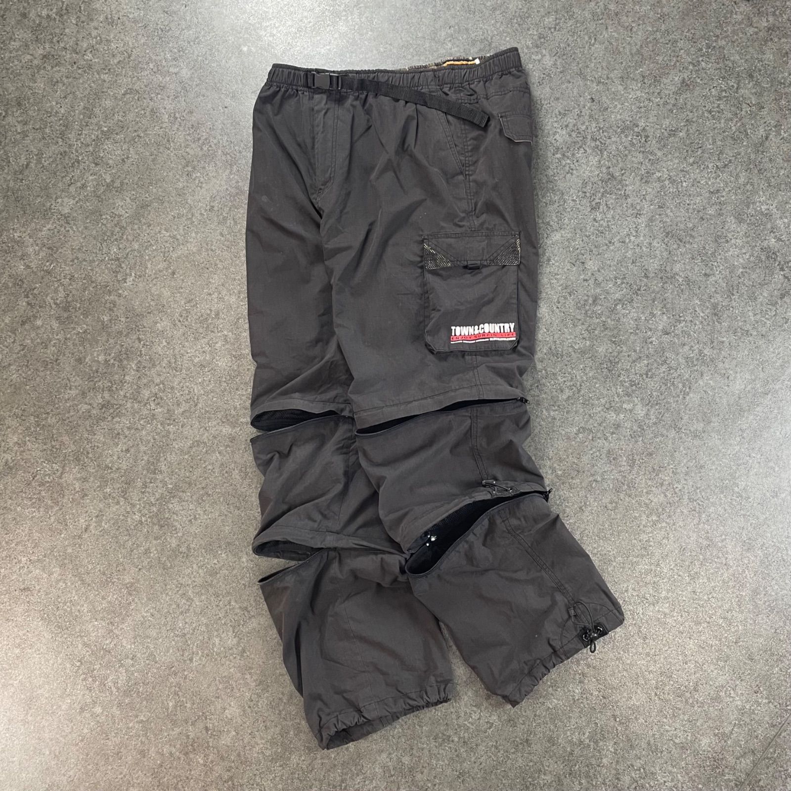 Town＆Country y2k Convertible Cargo Tech Gimmick Pant タウンアンド 