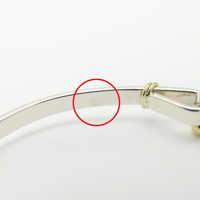TIFFANY&Co. ティファニー フック＆アイ バングル シルバー925xK18YG