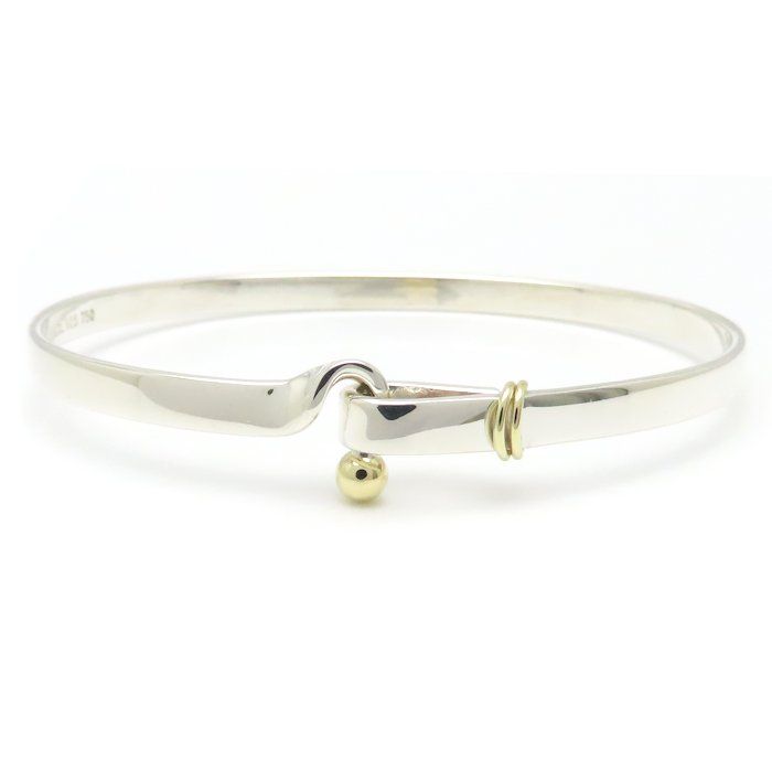 ティファニー バングル フック&アイ シルバー イエローゴールド YG ティファニー ブレスレット 指輪 フック&アイ シルバー イエロー