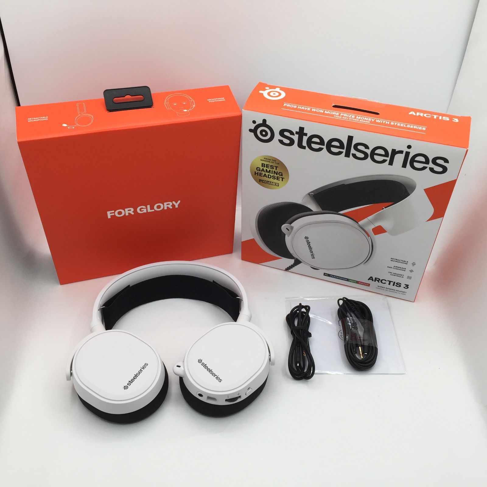 SteelSeries Arctis 3 ゲーミング ヘッドセット ホワイト ヘッドホン