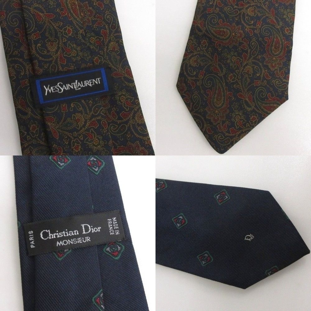 ◇ハイブランドネクタイ 16本まとめ エルメス グッチ ディオール セリーヌ他 セリーヌ CELINE エルメス フェンディ クリスチャンディオール イヴ