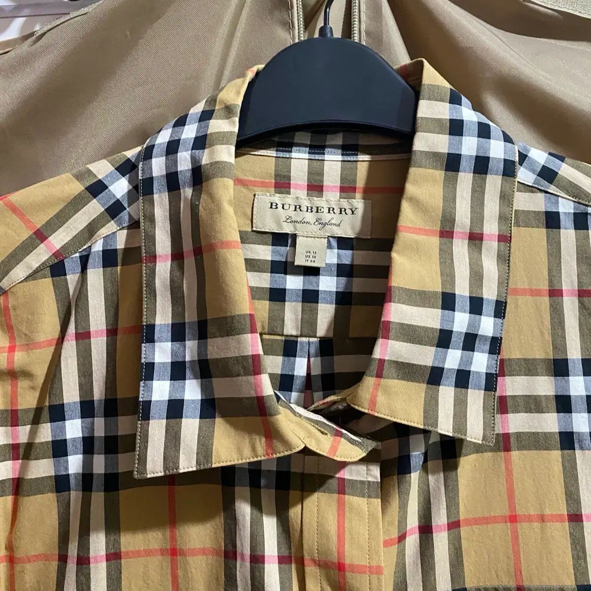BURBERRY バーバリー チェック ロング シャツ ワンピース - メルカリ