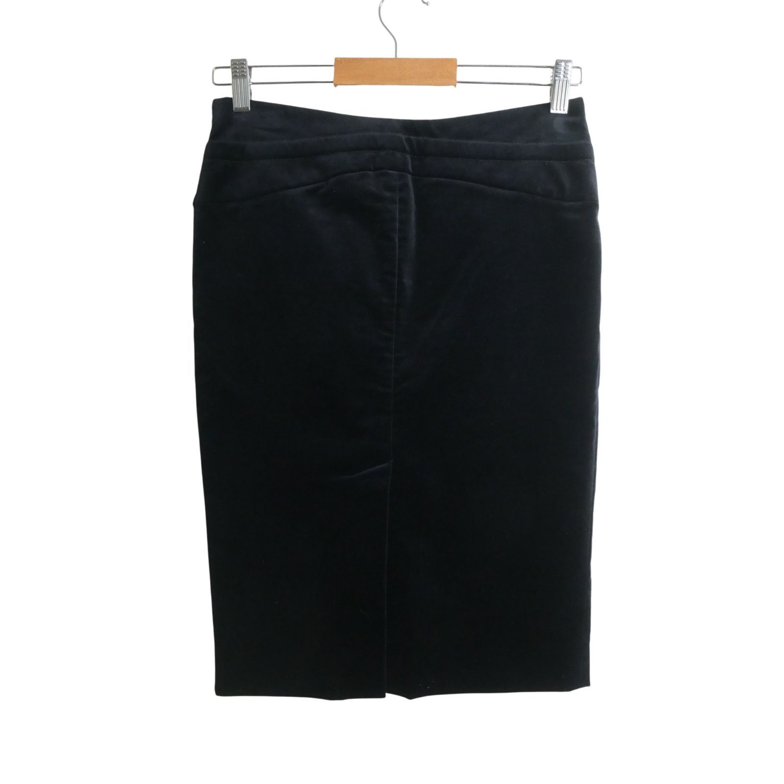 GUCCI グッチ サイズ40 ベロア ホースビット 刺繍 スリット 膝丈