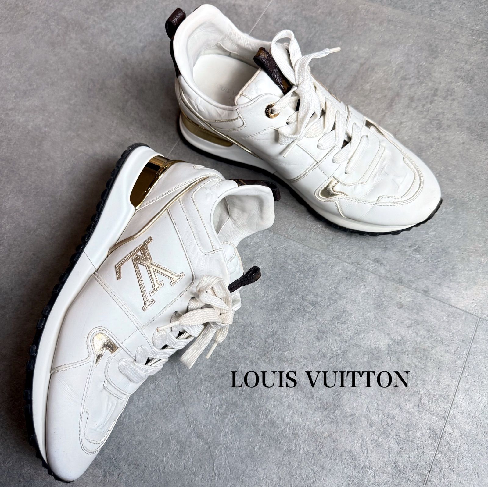 LOUIS VUITTON ルイヴィトン ランアウェイライン モノグラム レザー