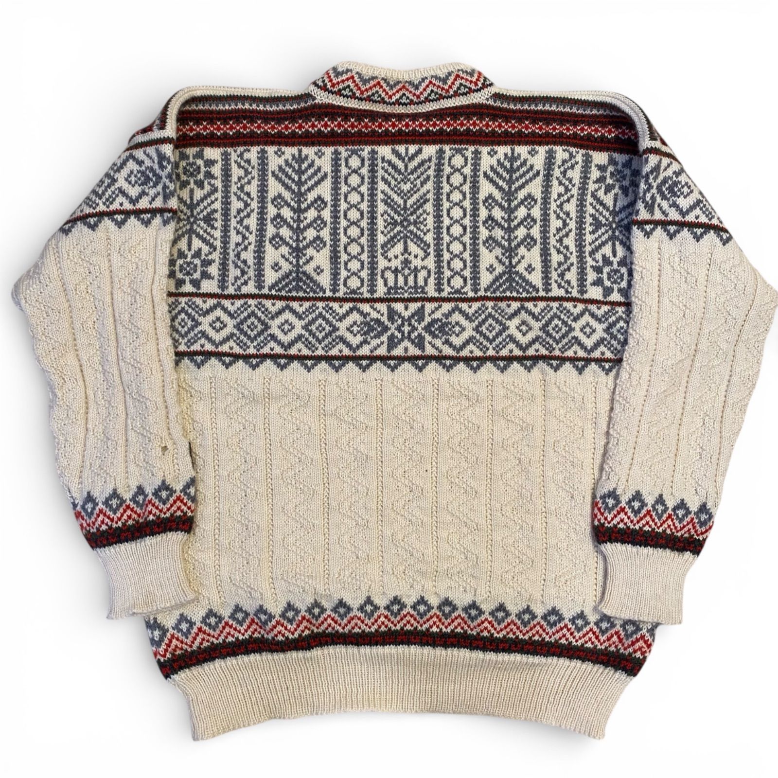 90s DALE OF Norway ノルディックニット 花柄 Mサイズ 90s】DALE OF NORWAY ノルディック柄 ウールニット セーター