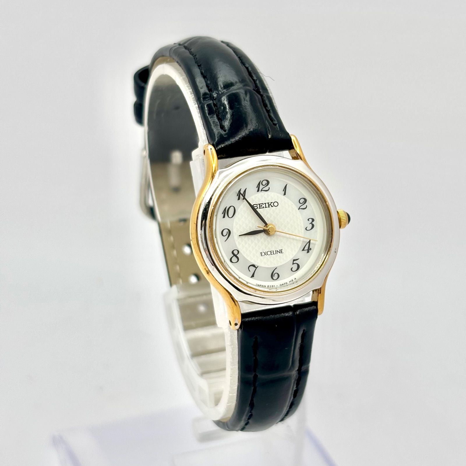 新品電池】SEIKO セイコー EXCELINE エクセリーヌ シェル レディース