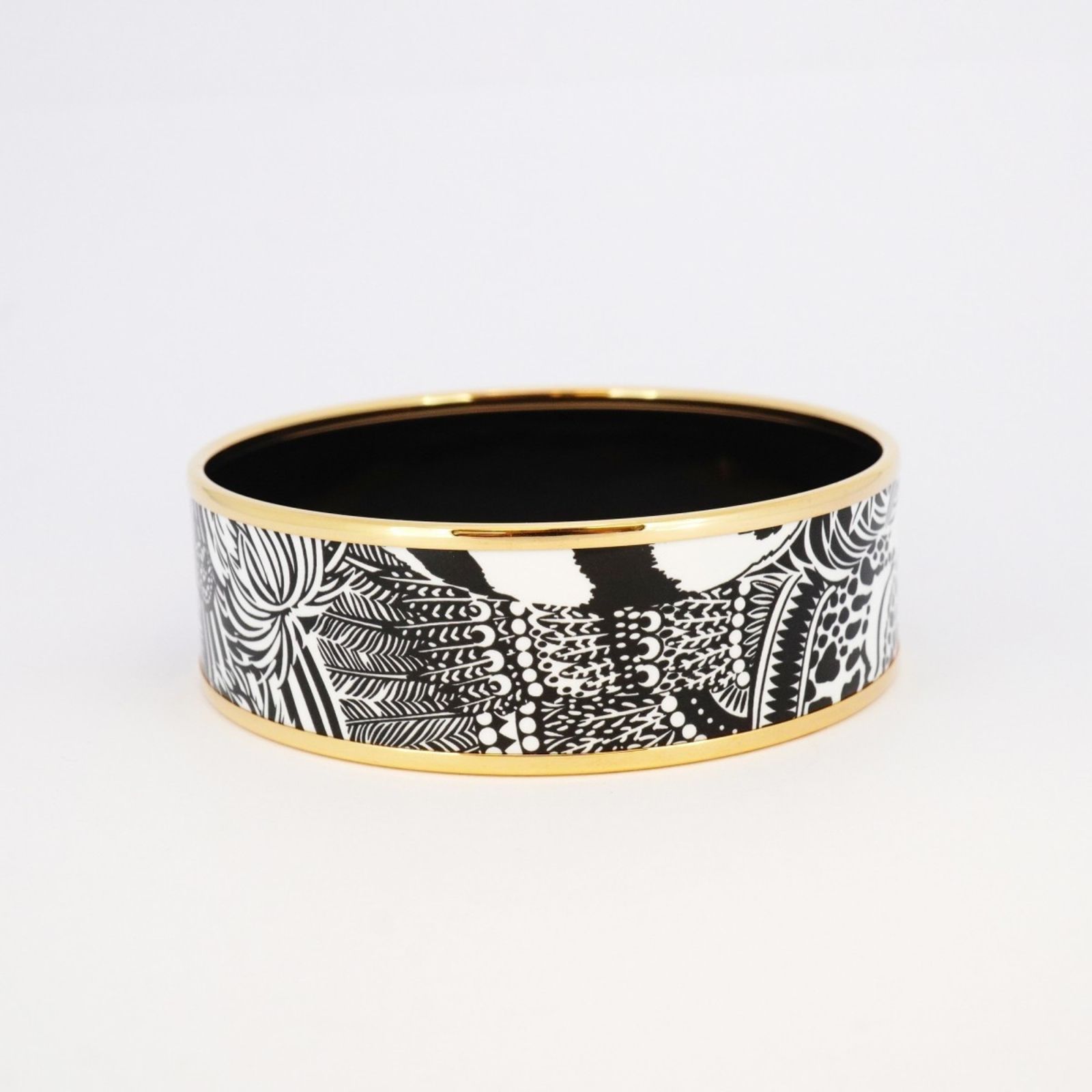 エルメス(Hermes) エルメス バングル エマイユGM GPメッキ 七宝焼き