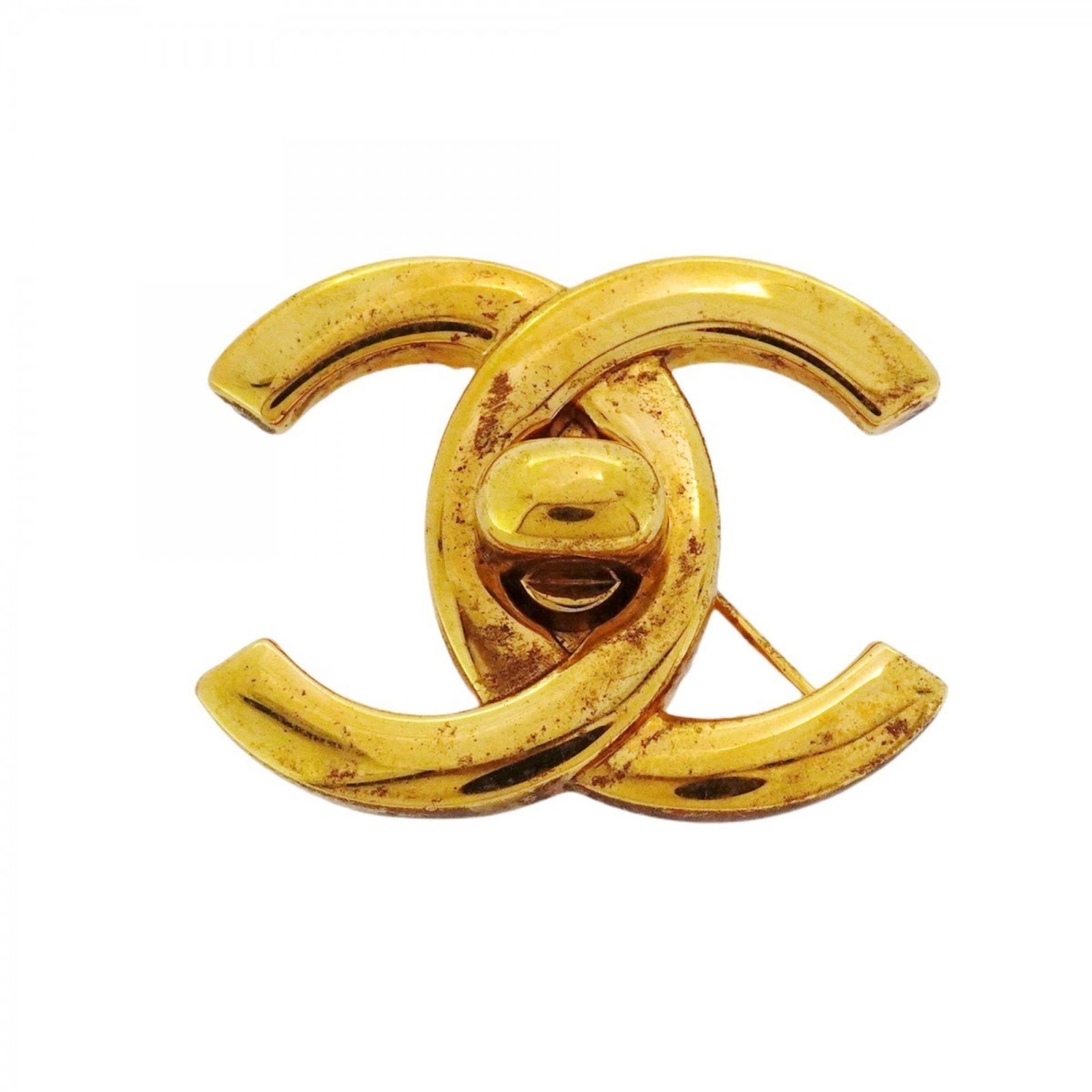 シャネル(Chanel) シャネル ブローチ ココマーク ターンロック GP