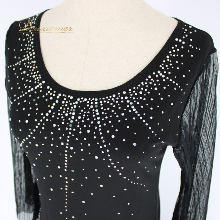 【社交ダンス衣装】ワンピース ドレス prima boutique 黒 社交ダンス衣装】ワンピース ドレス prima boutique 黒 社交ダンス衣装