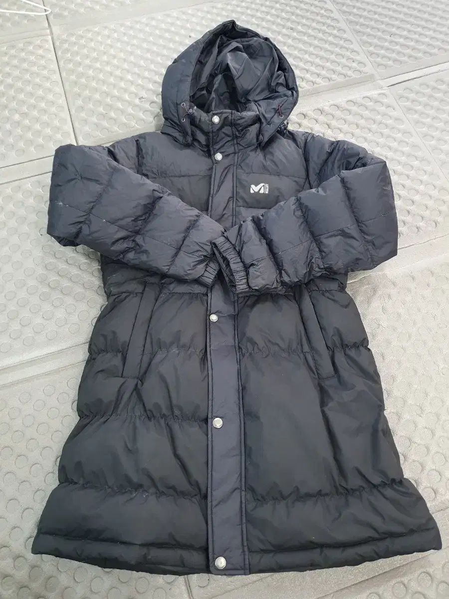 MILLET ミレー レディース ダウンジャケット ロング丈 ブラック フード