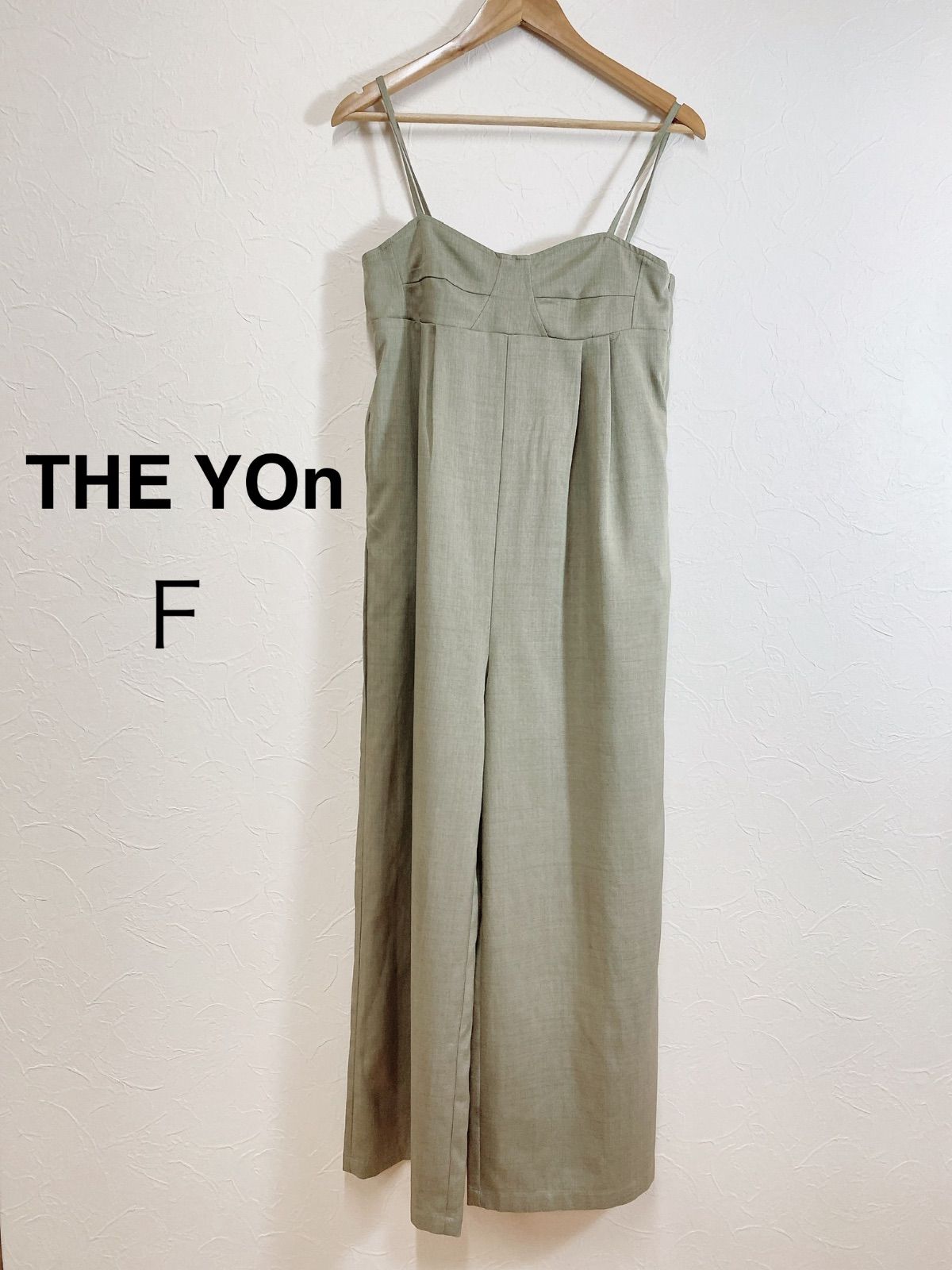 THE YOn コルセットデザインキャミサロペット サロペット ベージュ 