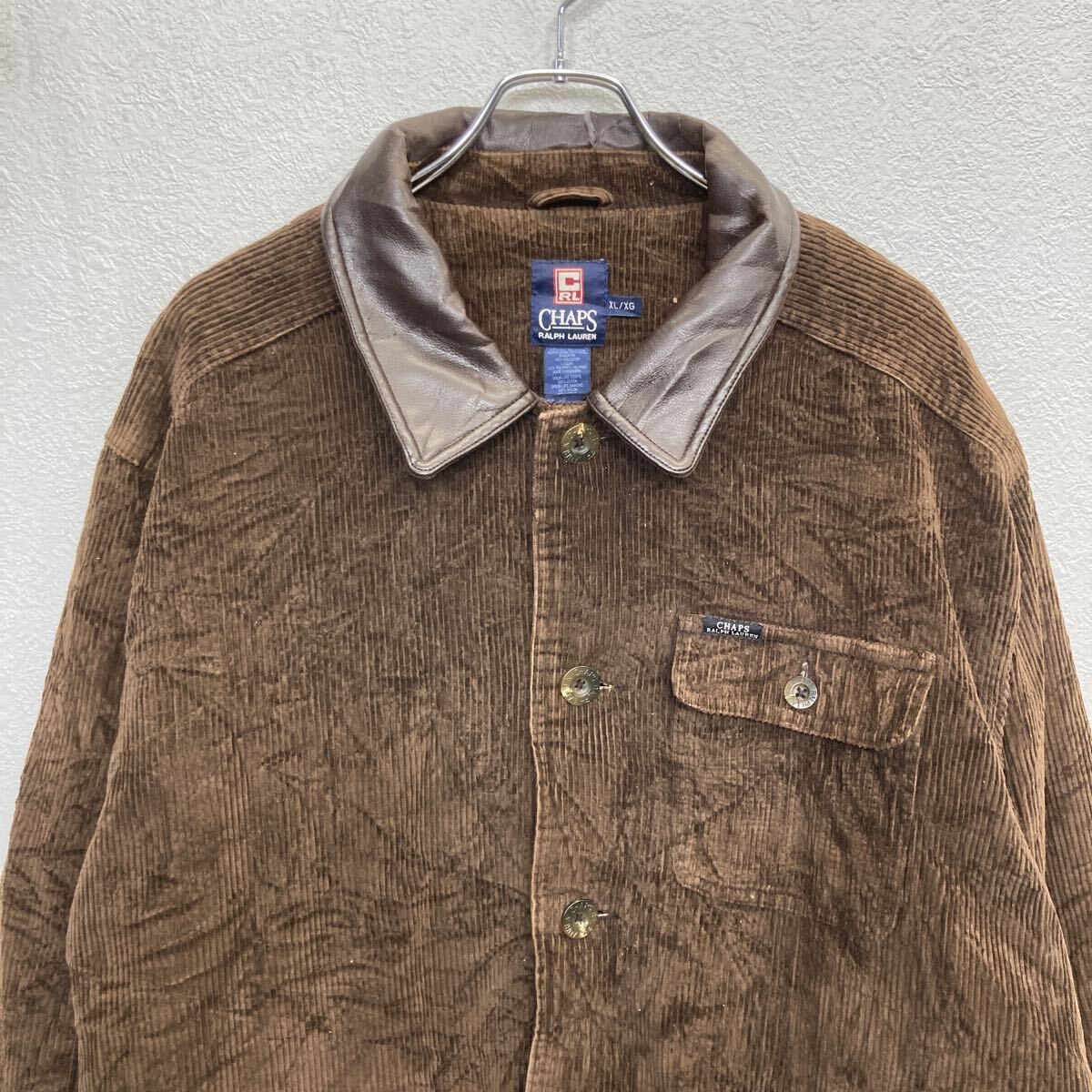 90s CHAPS RALPH LAUREN コーデュロイジャケット XL ブラウン 