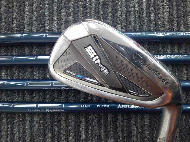 中古 アイアンセット テーラーメイド SIM2 MAX/TENSEI BLUE TM60(JP) 5