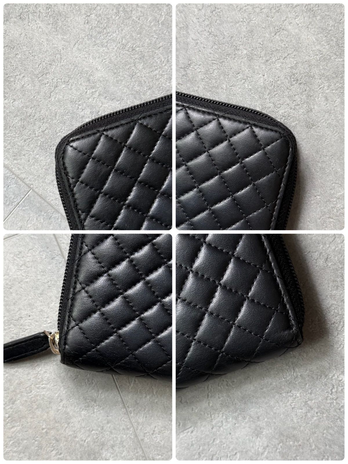 希少 CHANEL シャネル マトラッセ キルティング ココマーク ラウンド