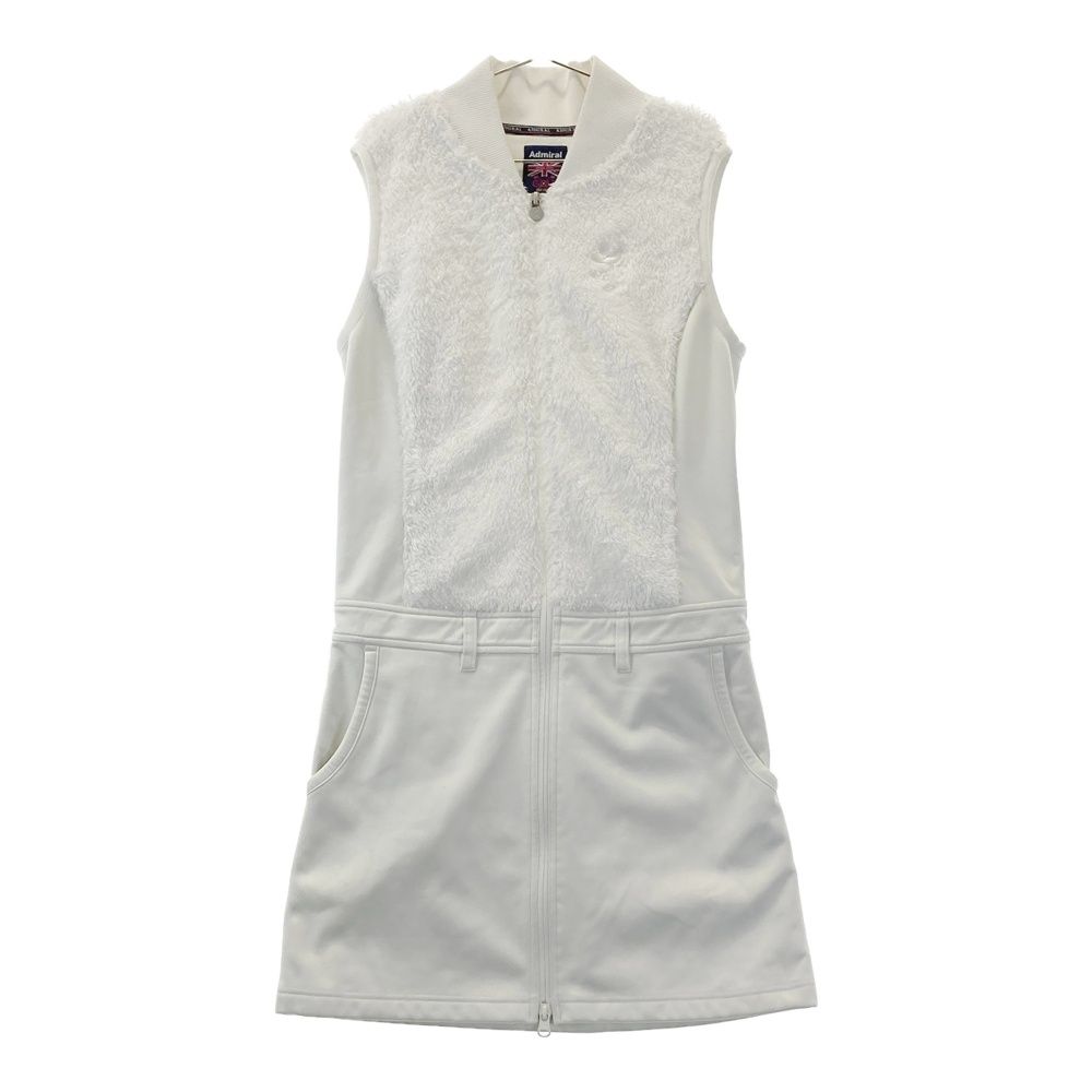 サイズ：S ADMIRAL アドミラル ジップ ボア ワンピース ホワイト系