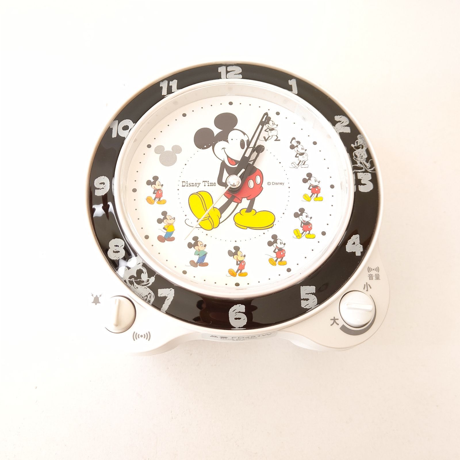 極美品 セイコー ディズニー ミッキーマウス 目覚まし時計 サイレント