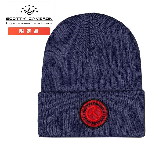 スコッティキャメロン レッド サークル T パッチ ニットキャップ