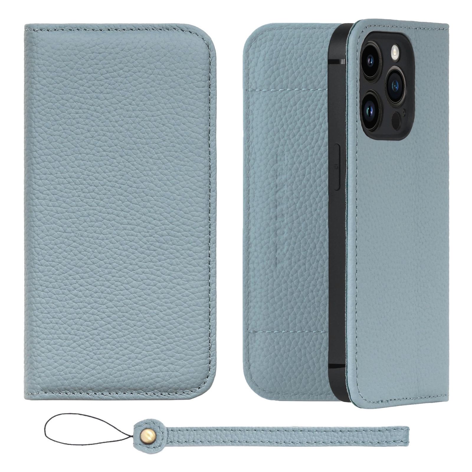 新品 HANATORA iPhone15Pro ケース 手帳型 本革 スマホケース スマホ