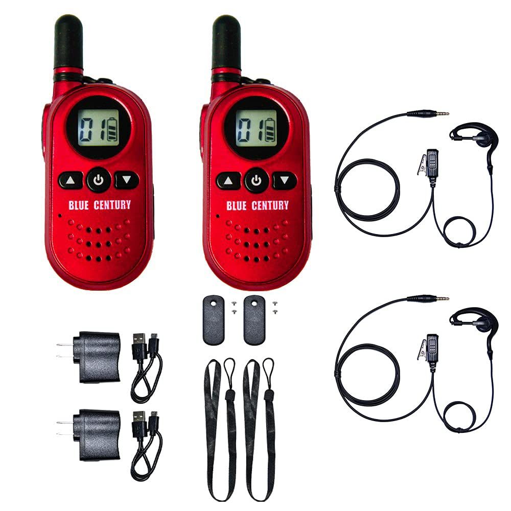 BLUE CENTURY ブルーセンチュリー メーカー 超小型 特定小電力 トランシーバー BC 20 Chanty RED シャンティ レッド 充電器 ベルトクリップ等付属 インカム 総務省技術基準適合商品 技適マーク有 耳掛けイヤホン型イヤ