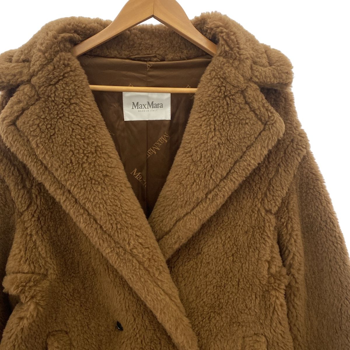 中古】 【美品】 マックスマーラ Max Mara テディベア キャメル コート