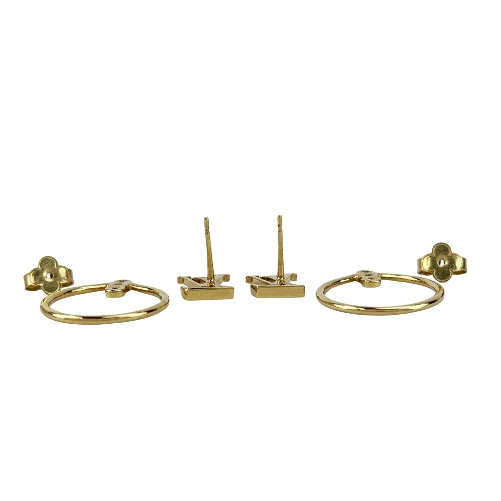 【大幅最終値下げ！】ルイヴィトン　ブックルドレイユ　ミニフープピアス　ゴールド LOUIS VUITTON】ルイヴィトン『ブックル ドレイユ・ミニ フープ