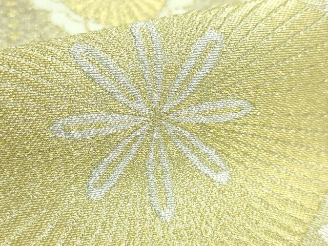 平和屋本店○最高級 人間国宝 北村武資 煌彩錦 六通柄袋帯 花蜀江 金