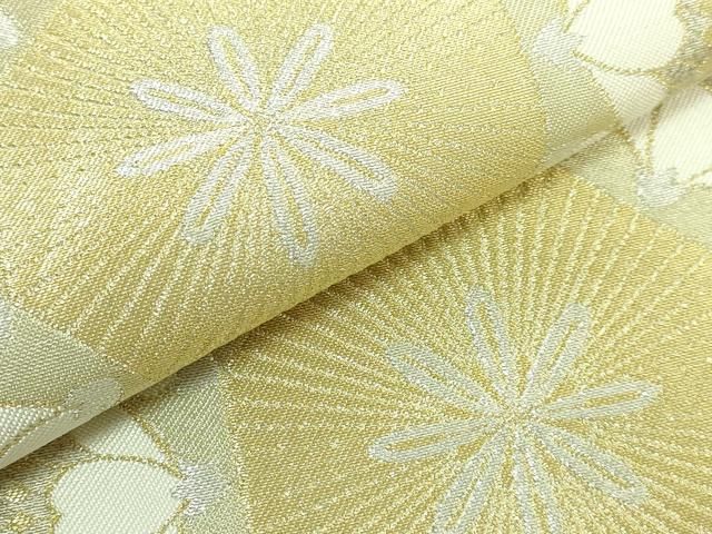 平和屋本店○最高級 人間国宝 北村武資 煌彩錦 六通柄袋帯 花蜀江 金