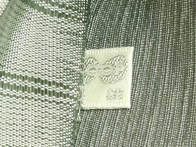 平和屋本店○極上 芭蕉布 全通柄袋帯 変わり市松 染織作家:みなみ修郎